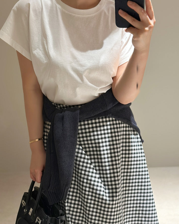 Classic Drape Shoulder Summer Tee