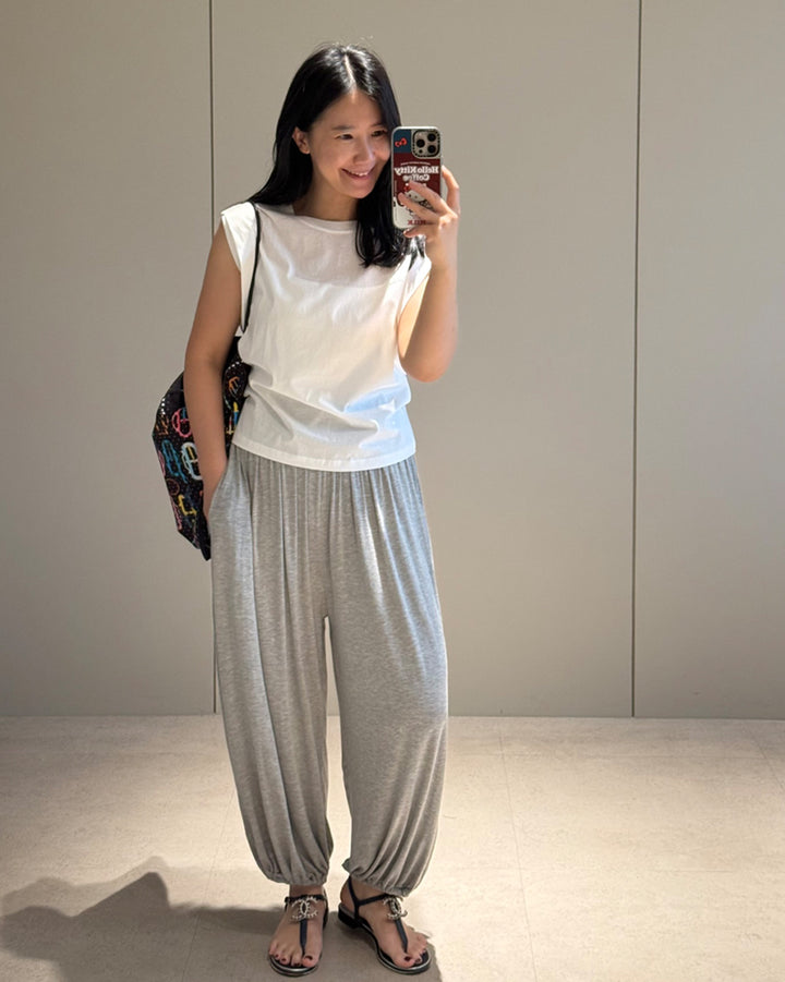 Gathered Harem Jogger Pants