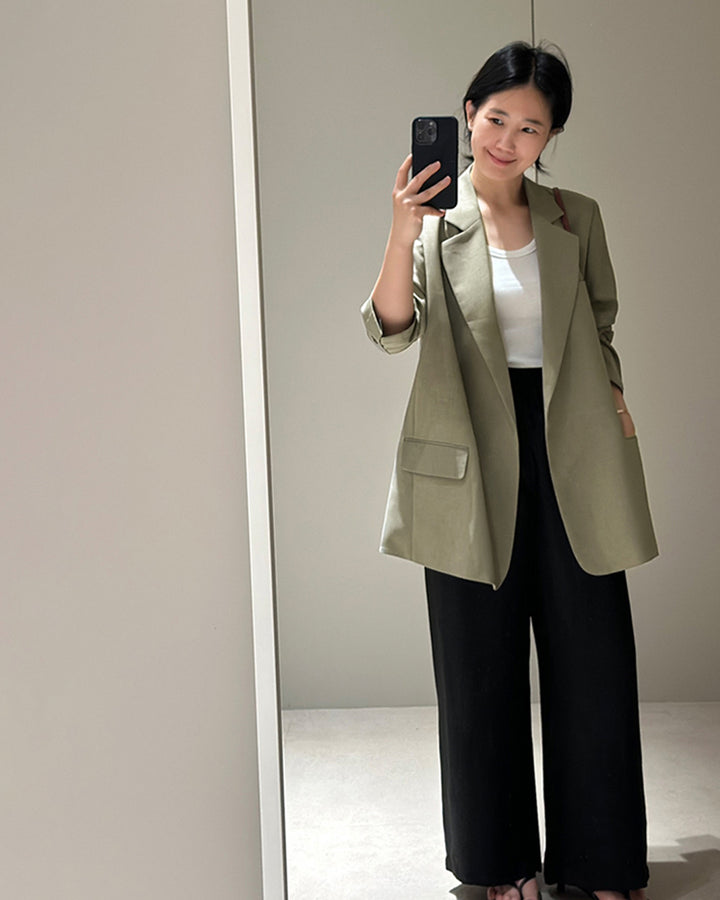 Satin Gloss Rayon Wide Pants