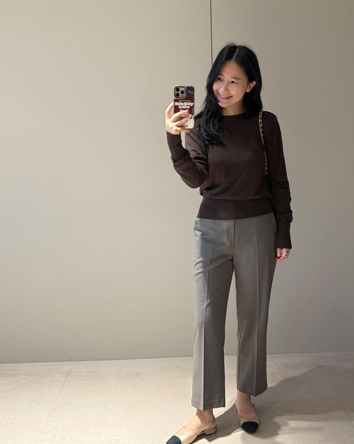 Tailored Pressed Tapered Trousers