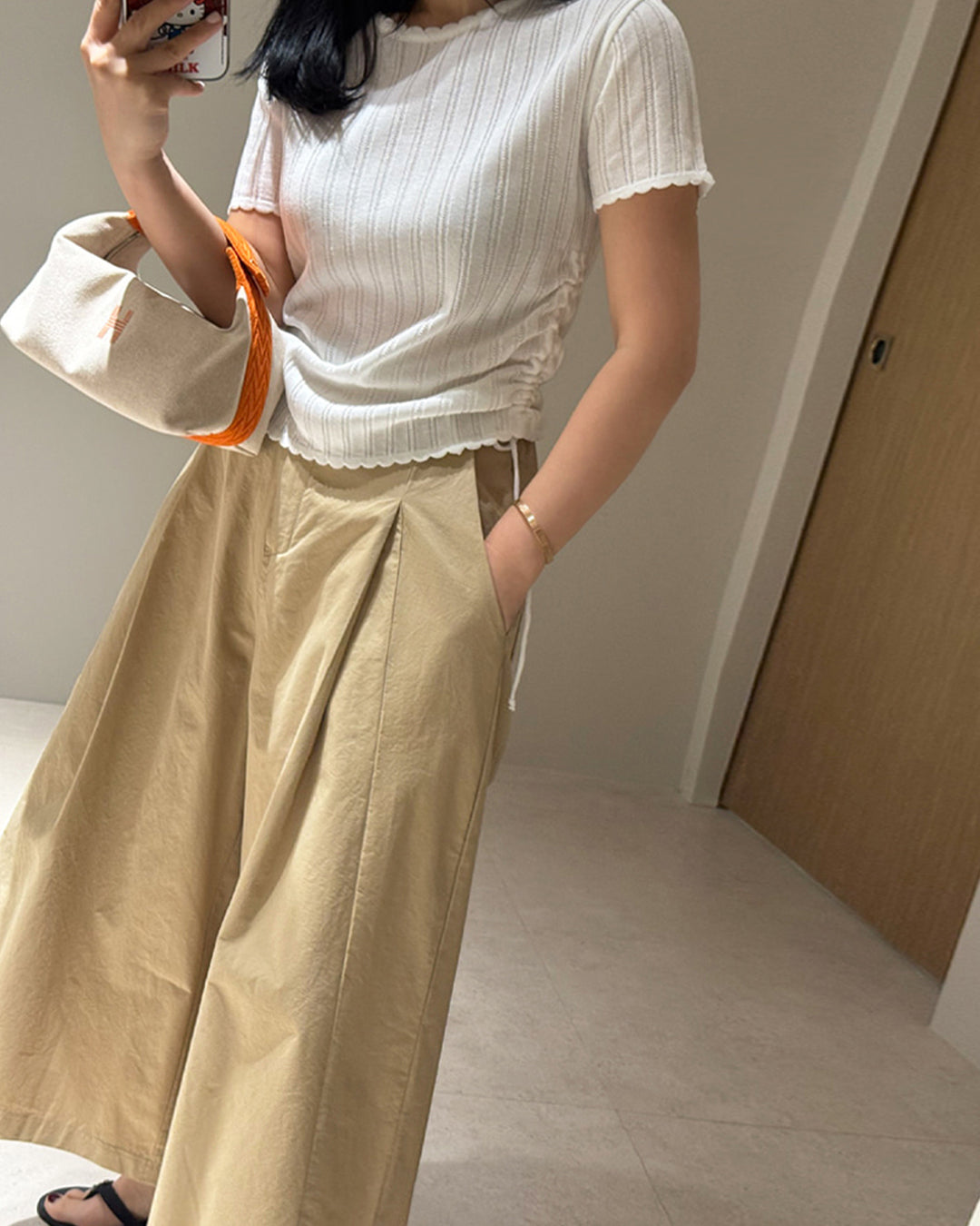 Volume Pleated Wide Pants