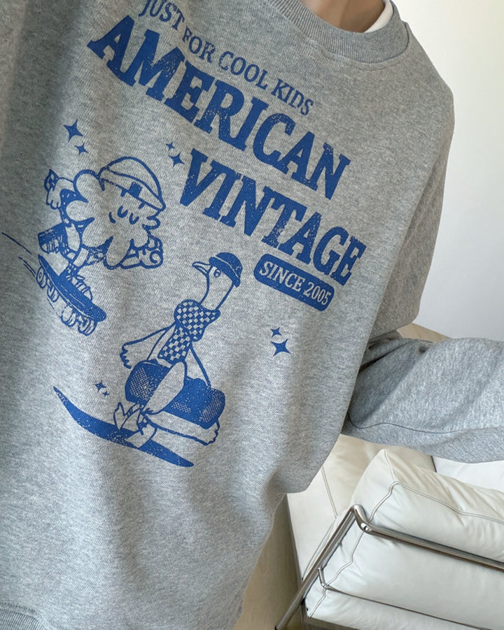 Oversized Graphic Vintage Sweatshirt