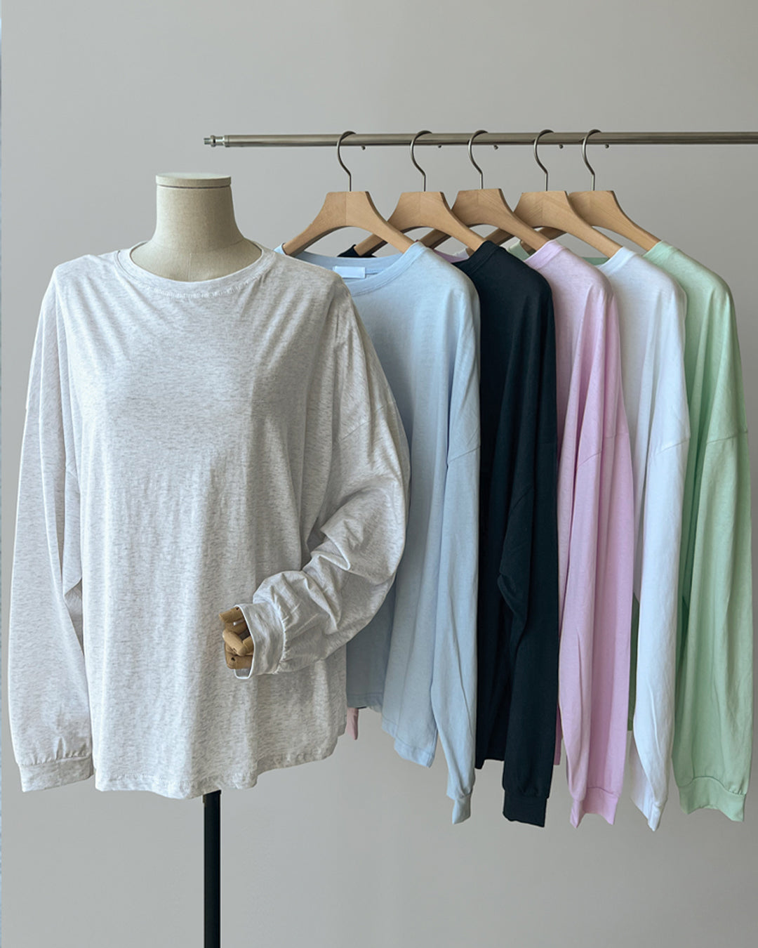 Oversized Drop Shoulder Long Sleeve Tee