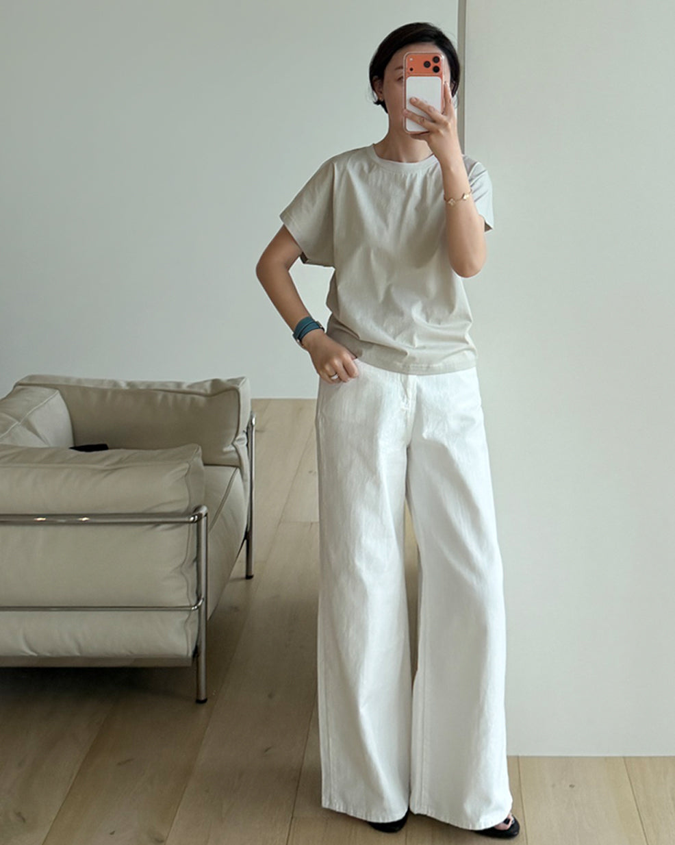 Classic Drape Shoulder Summer Tee