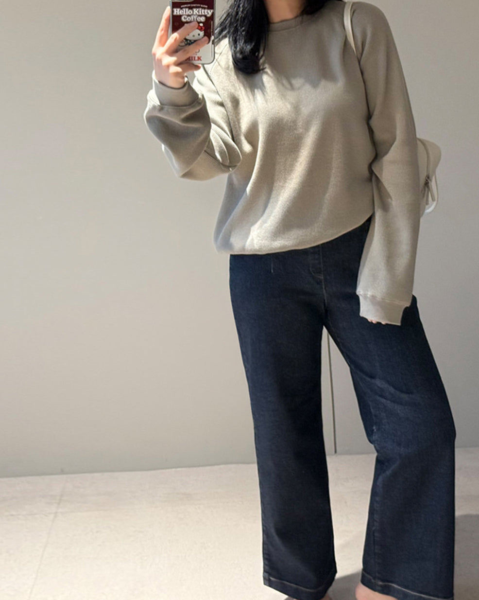 Dark Indigo Wide Straight Denim Pants