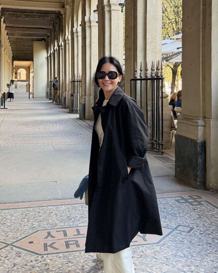 Classic Everyday Minimalist Coat - Black