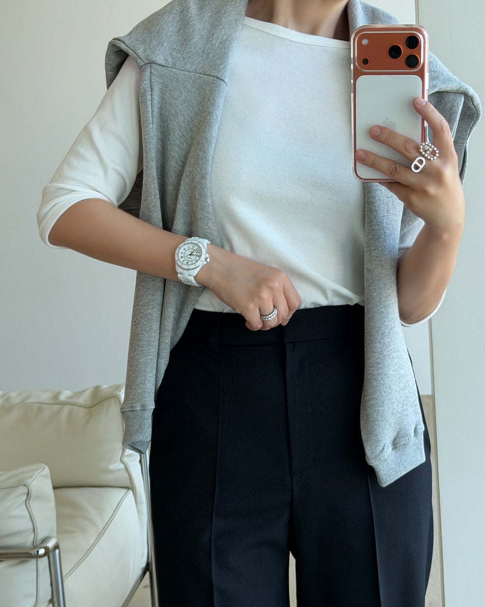 3/4 Sleeve Boatneck Slim Fit T-Shirt