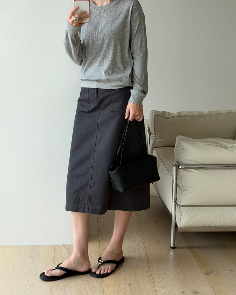 Soft Gauze-Touch Long Sleeve Top