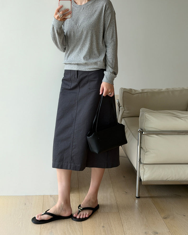 Soft Gauze-Touch Long Sleeve Top