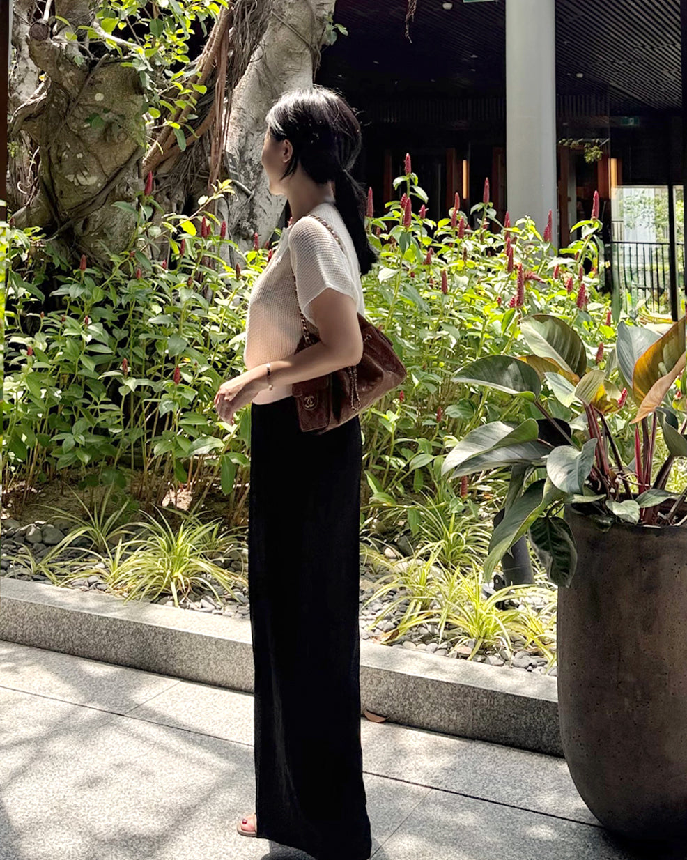 High-Waisted Wide-Leg Trouser Slacks
