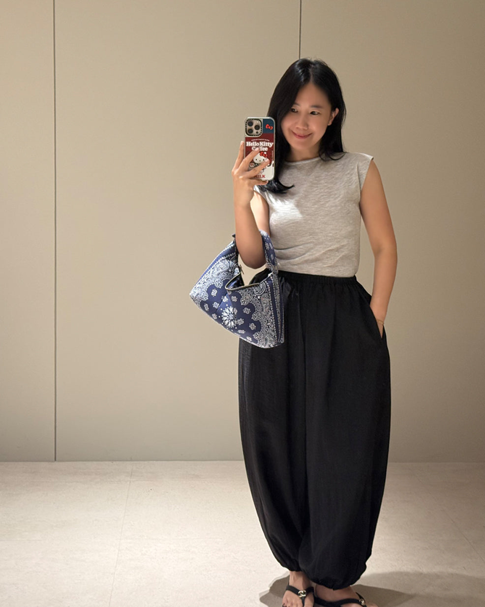 Fine Knit Cap Sleeve Top