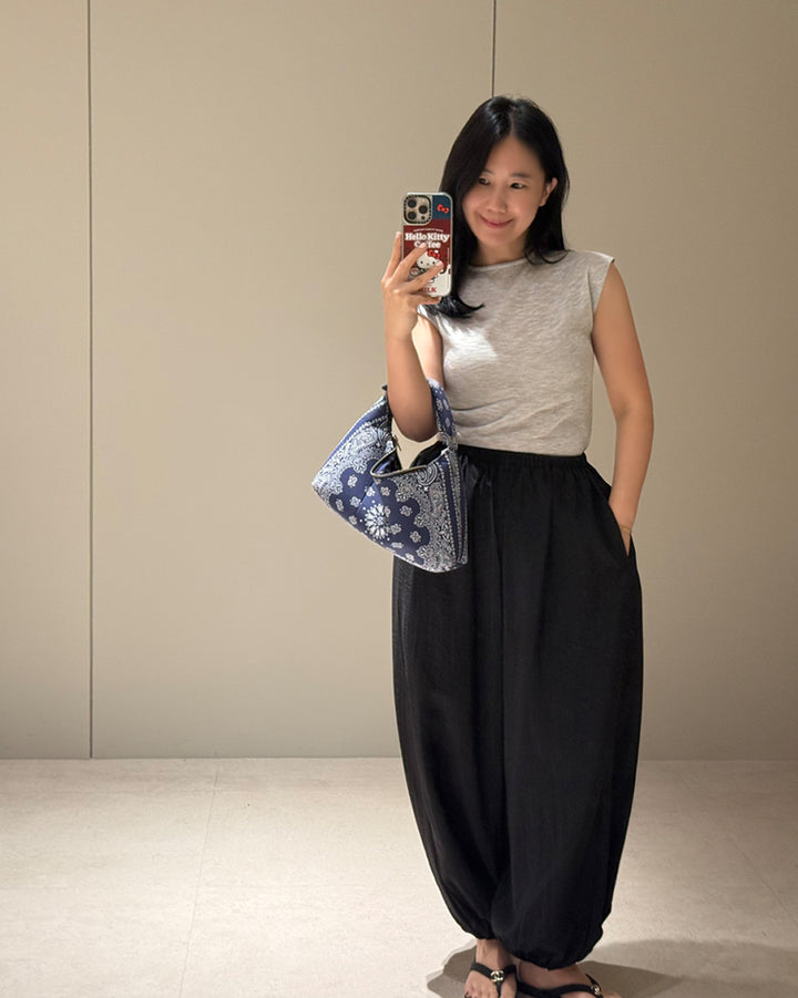 Fine Knit Cap Sleeve Top