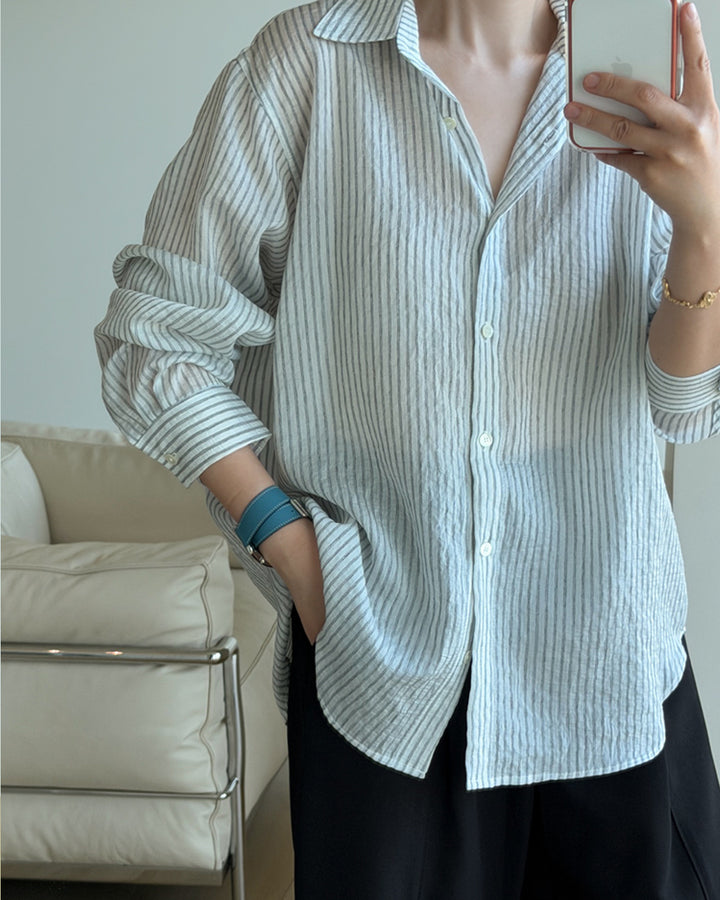 Lightweight Airy Stripe Shirt