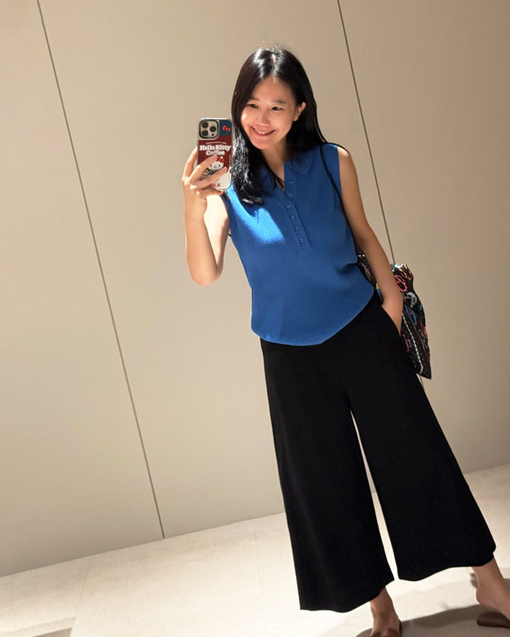 Wide-Leg Cropped Pants