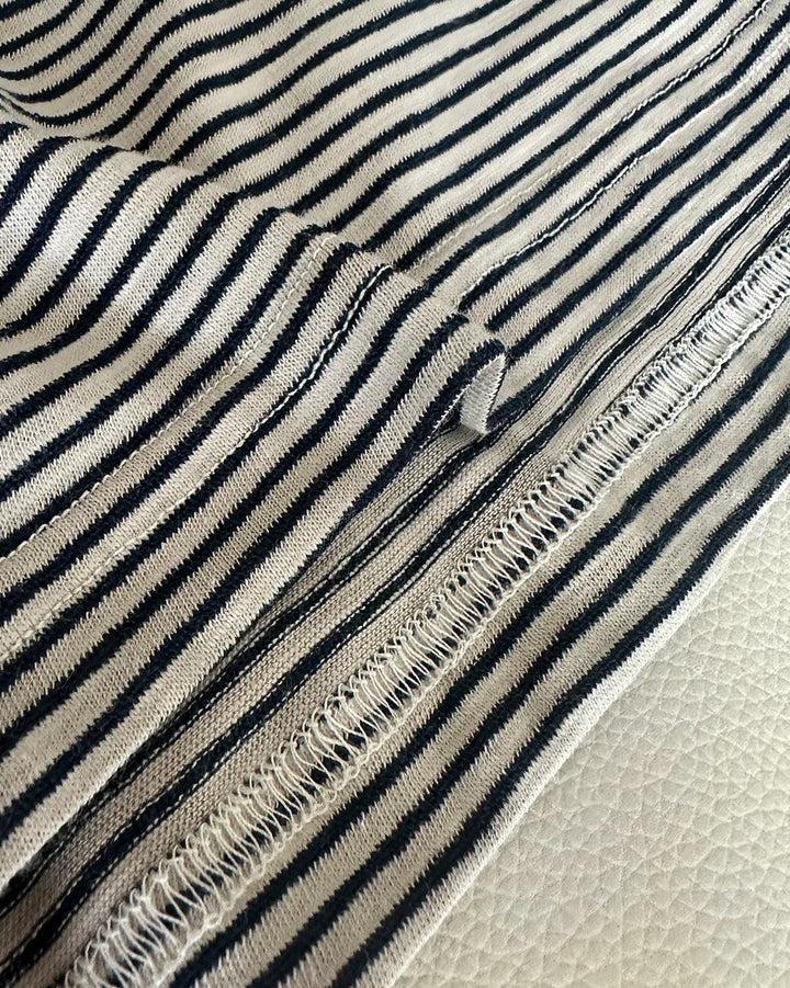 Casual Loose-Fit Striped Tee