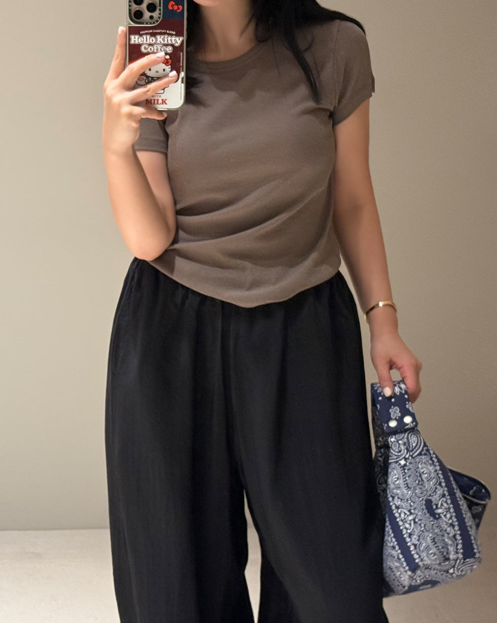 Cotton Stretch Fitted Short Sleeve Tee