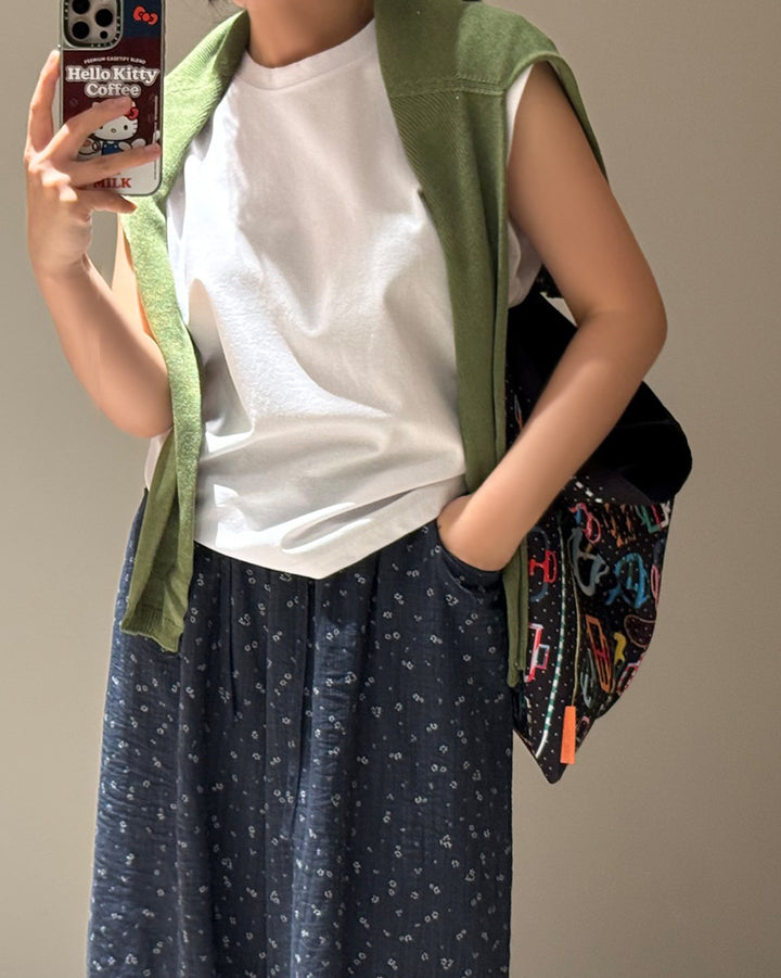 Graphic Printed Shoulder Tote Bag
