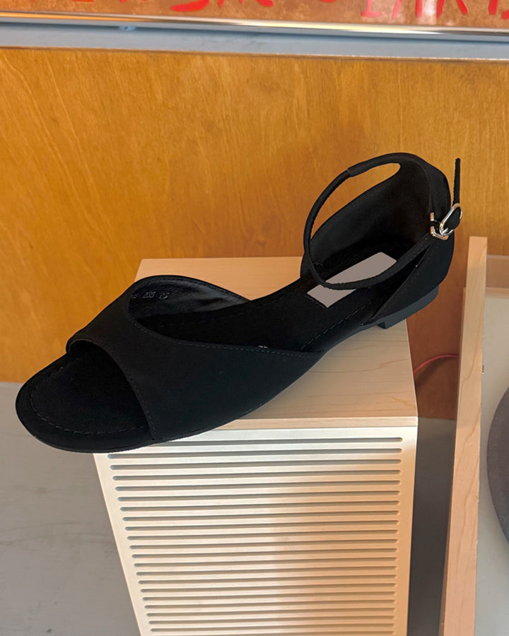 Ankle Strap Open Toe Flat Sandals