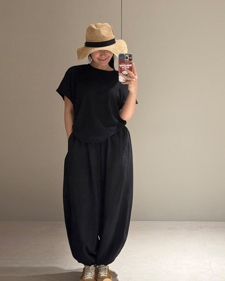 Side-Ruched Short-Sleeve Tee