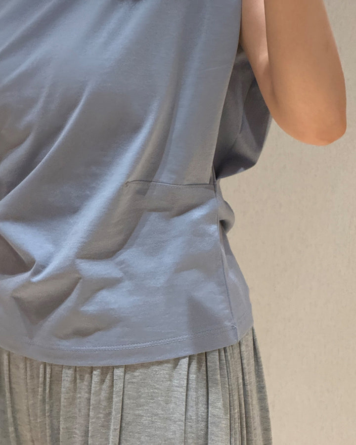 Cotton Cap Sleeveless Top