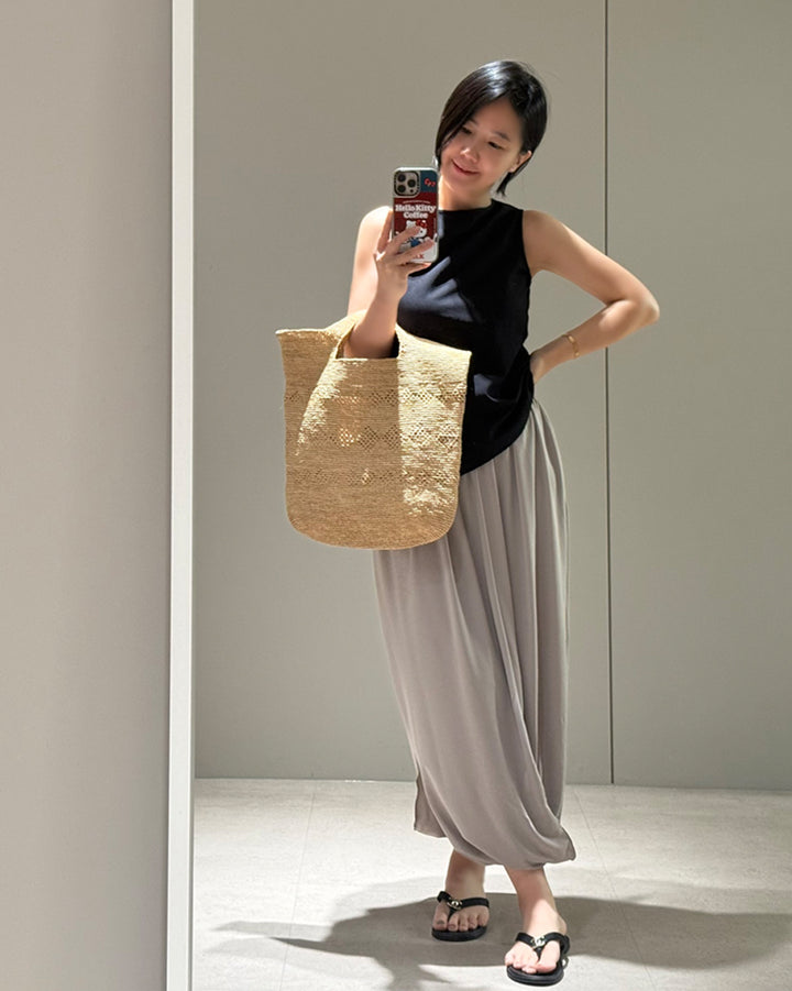 100% Natural Raffia Handwoven Tote Bag