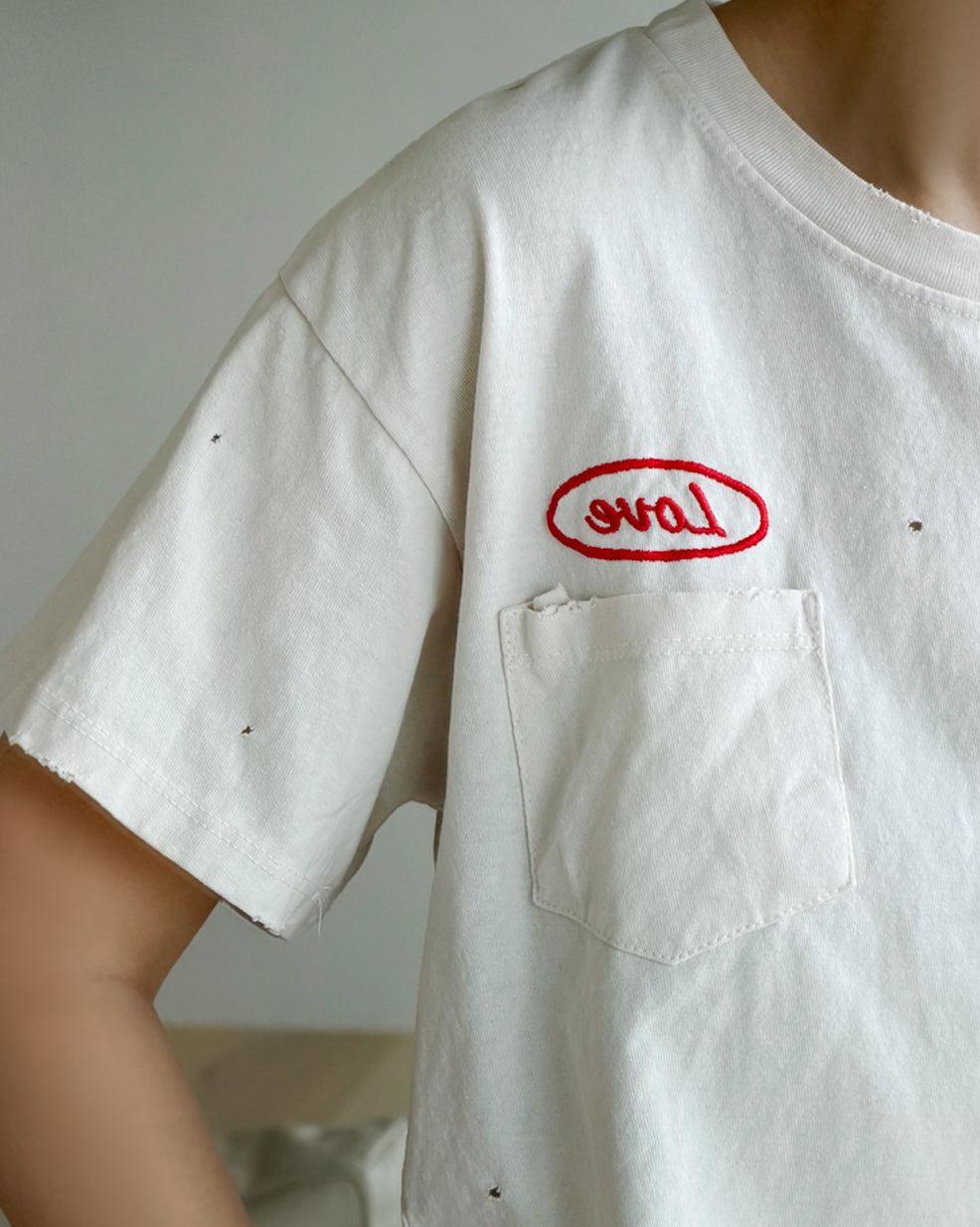 Vintage Distressed Back-Graphic Tee