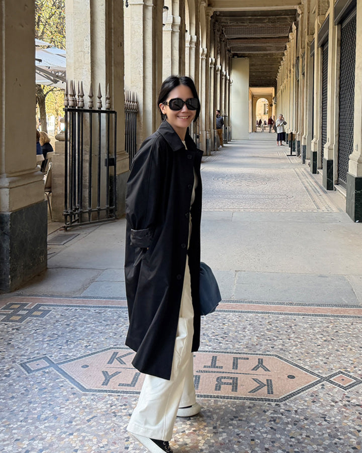 Classic Everyday Minimalist Coat - Black