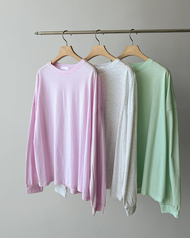 Oversized Drop Shoulder Long Sleeve Tee