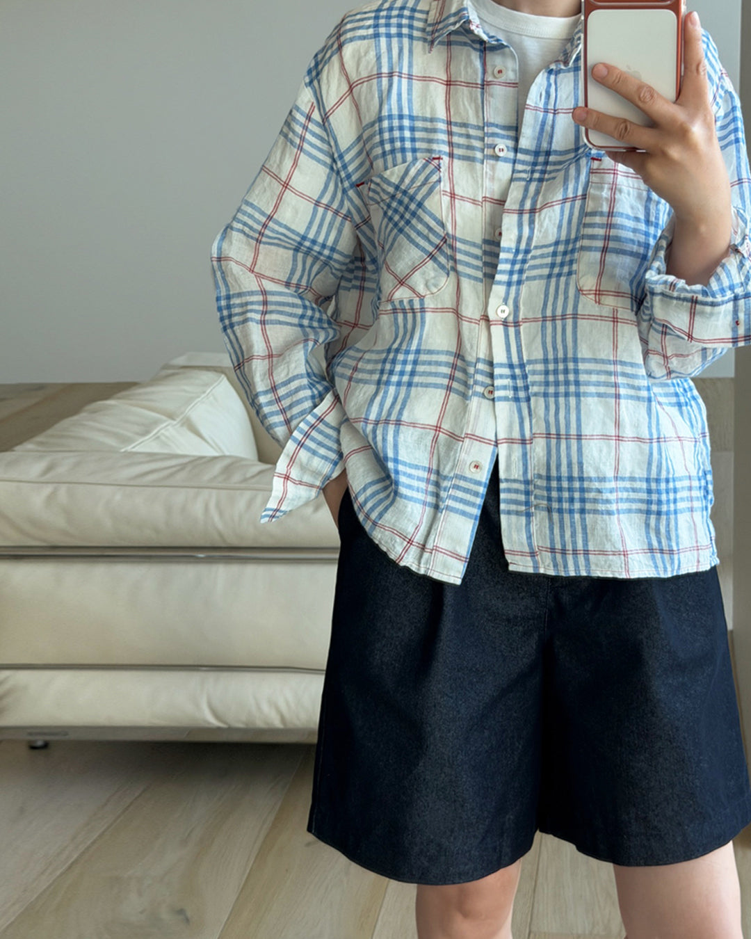 Minimalist High-Waist Wide Shorts