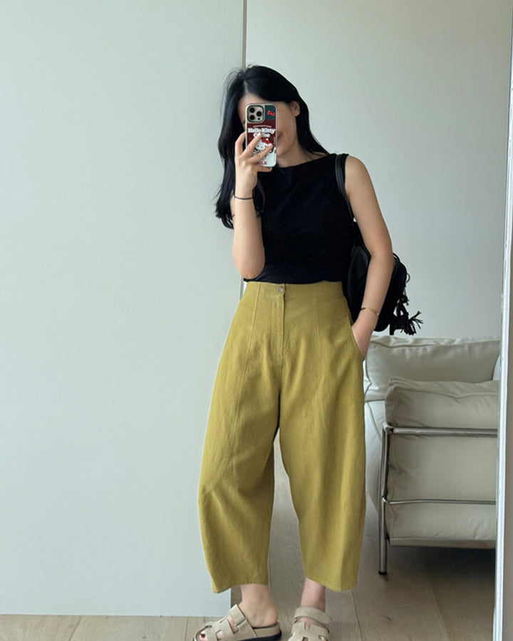 Boatneck Sleeveless Top