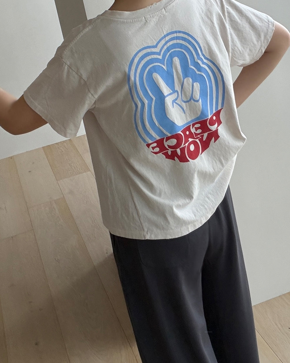 Vintage Distressed Back-Graphic Tee