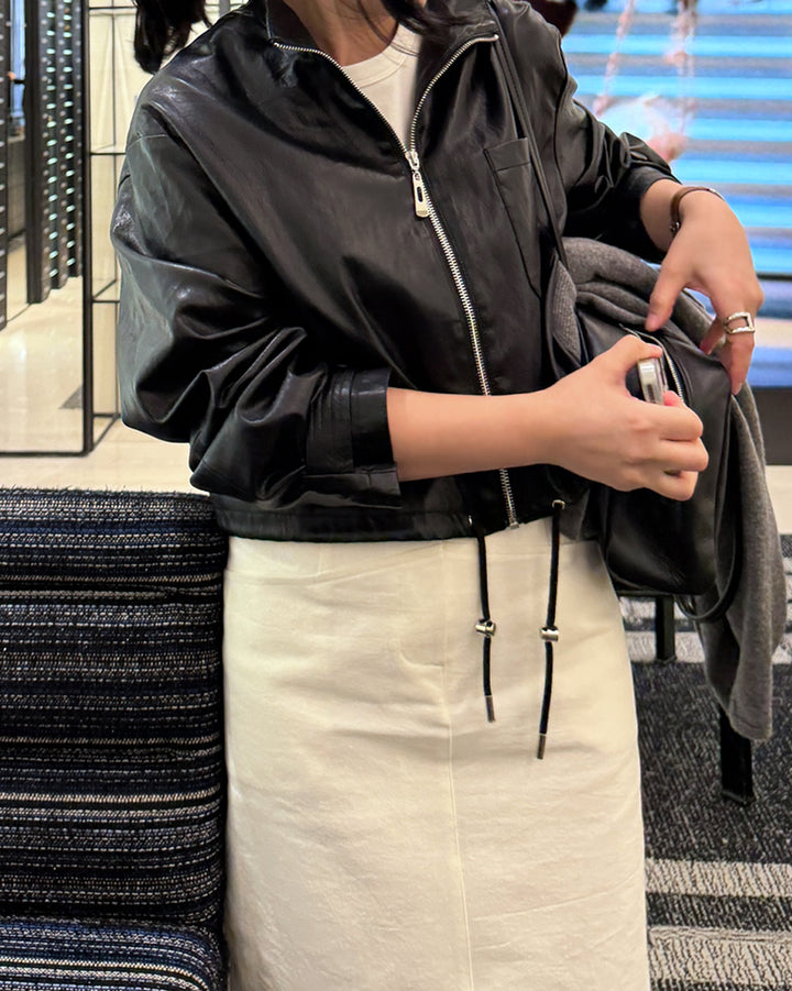 Minimal Lambskin Square Bag