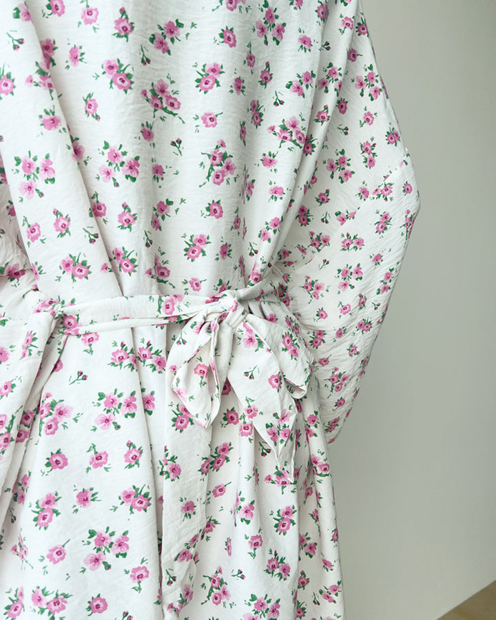 Floral Print Loungewear Robe