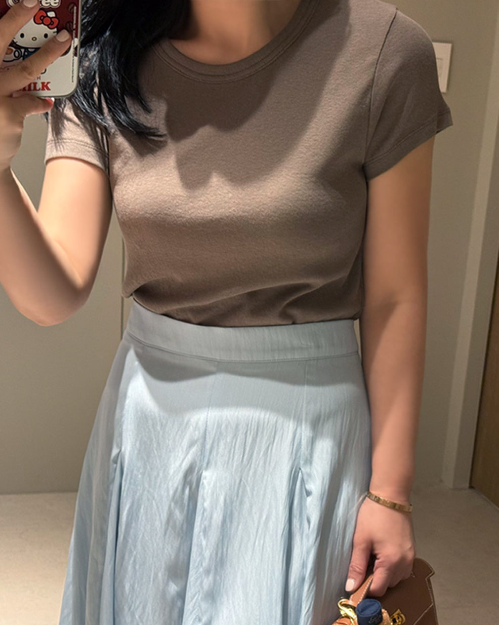Cotton Stretch Fitted Short Sleeve Tee