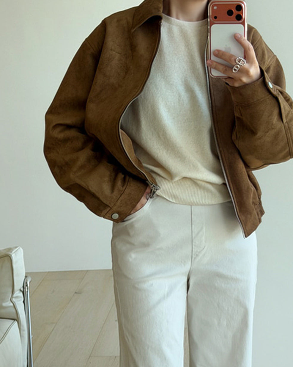 Cashmere-Blend Side-Slit Knit