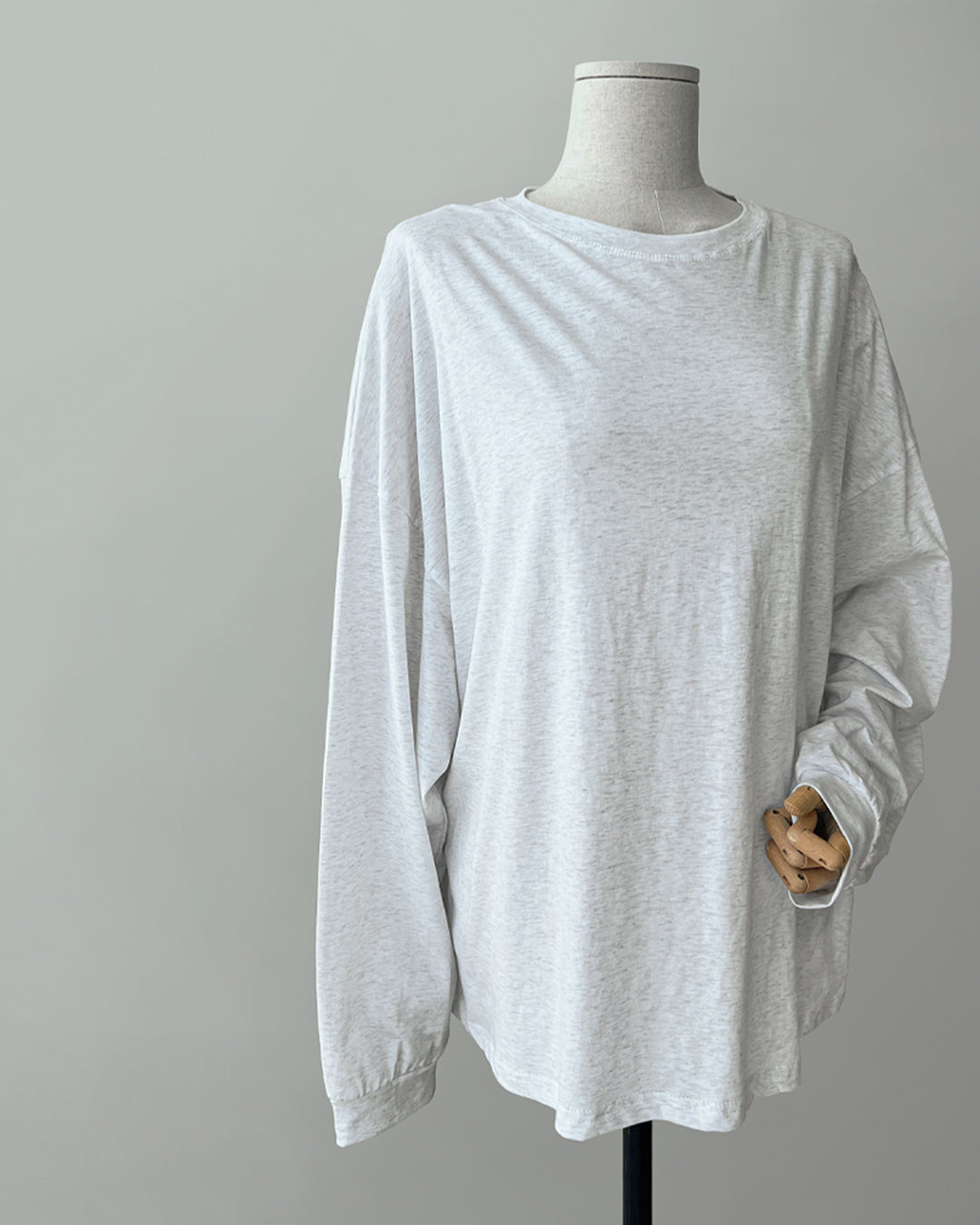 Oversized Drop Shoulder Long Sleeve Tee
