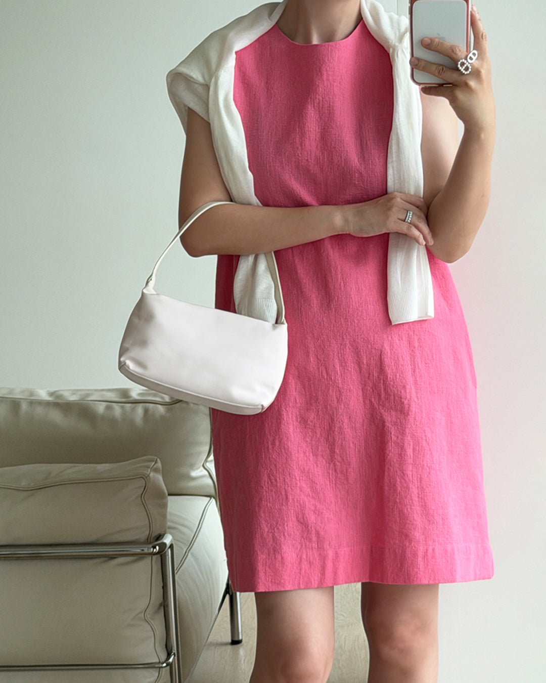 100% Linen Sleeveless A-Line Dress
