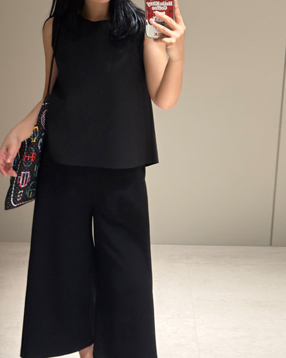 Layered Wrap-Front Sleeveless Top