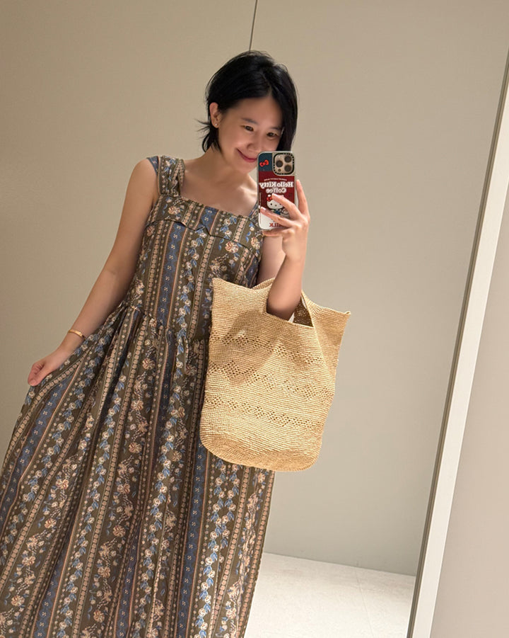 100% Natural Raffia Handwoven Tote Bag
