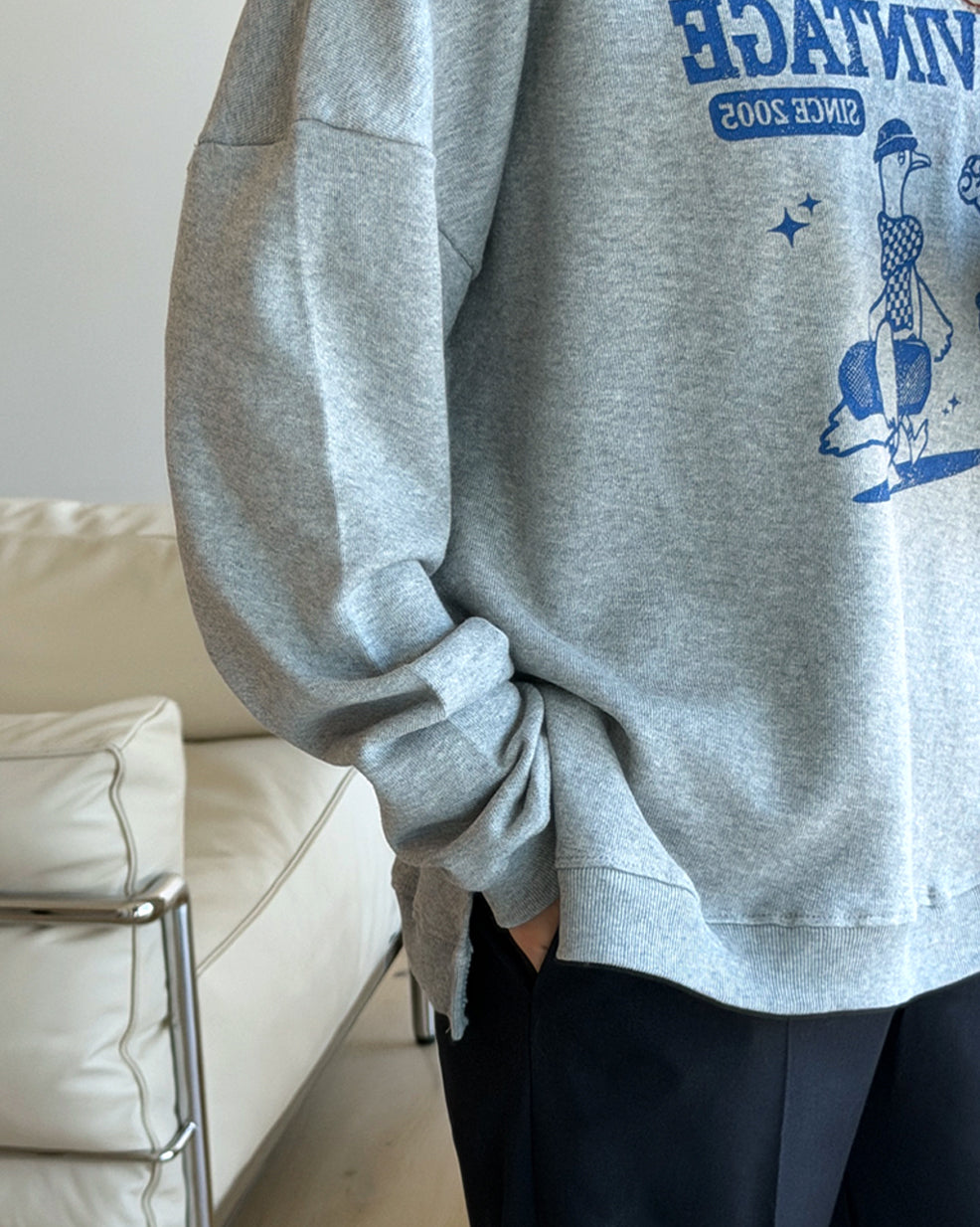 Oversized Graphic Vintage Sweatshirt