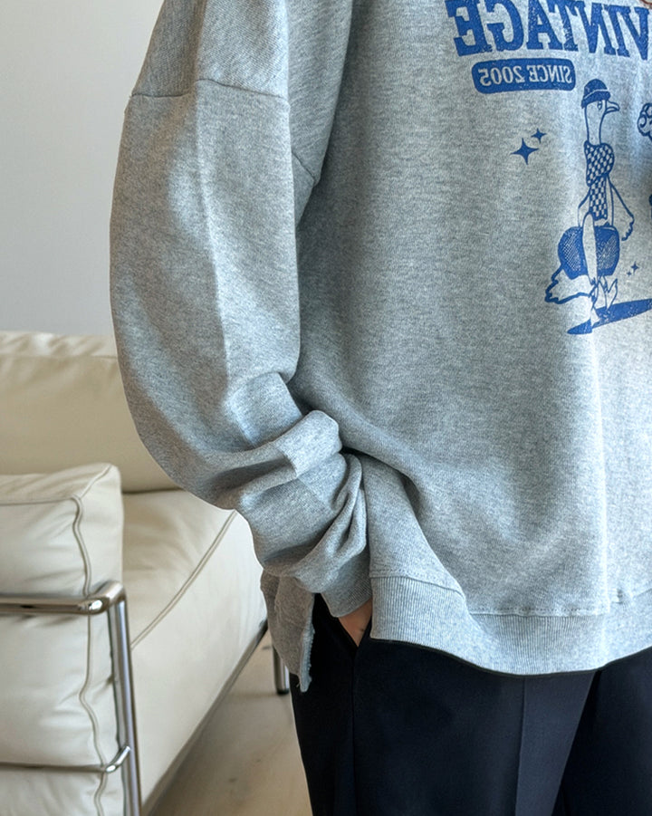 Oversized Graphic Vintage Sweatshirt
