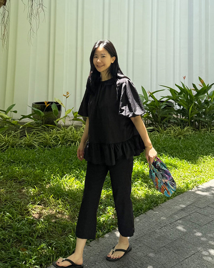 SINE Cool-Touch Side-Slit Ankle Pants
