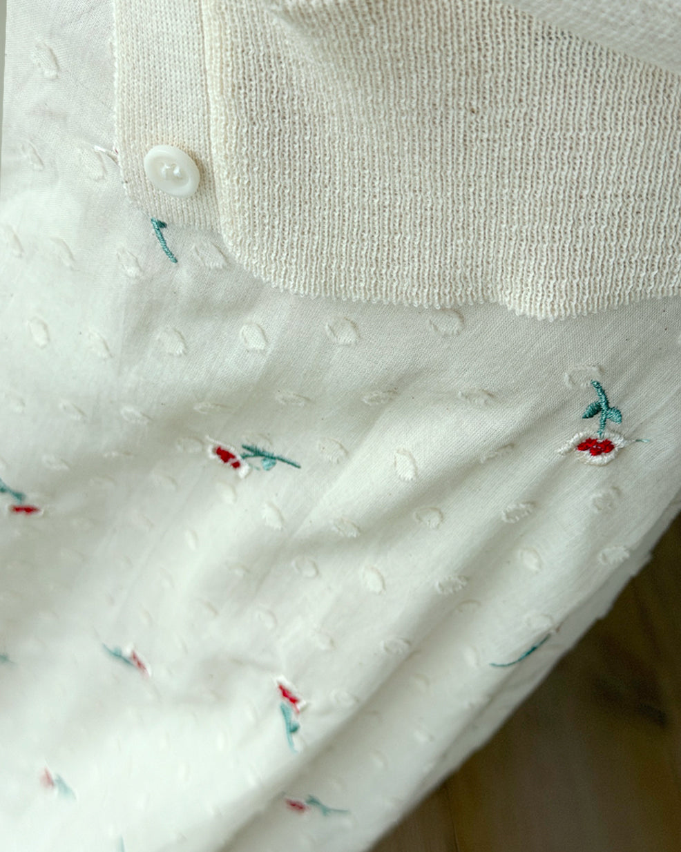 Vintage Floral Embroidered Plaid A-Line Long Skirt