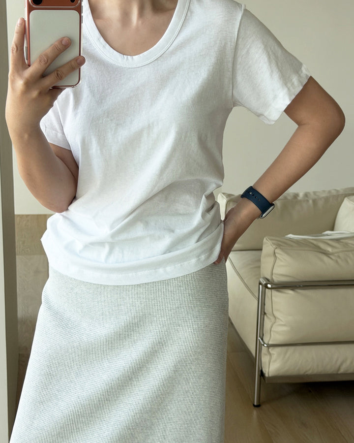 Classic Scoop Neck Short Sleeve T-Shirt