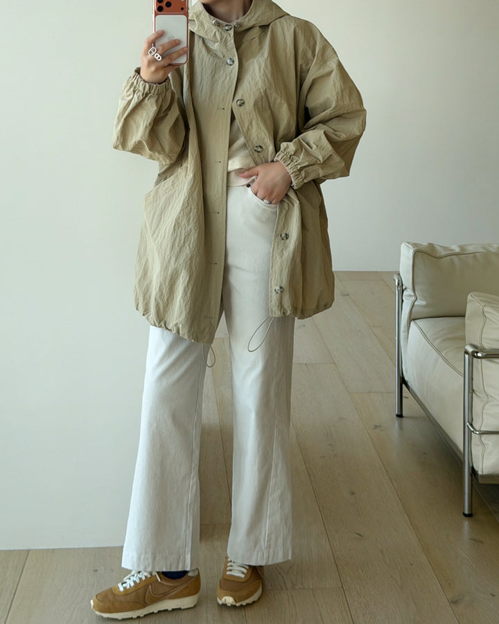 Casual Wide-Leg Cotton Pants