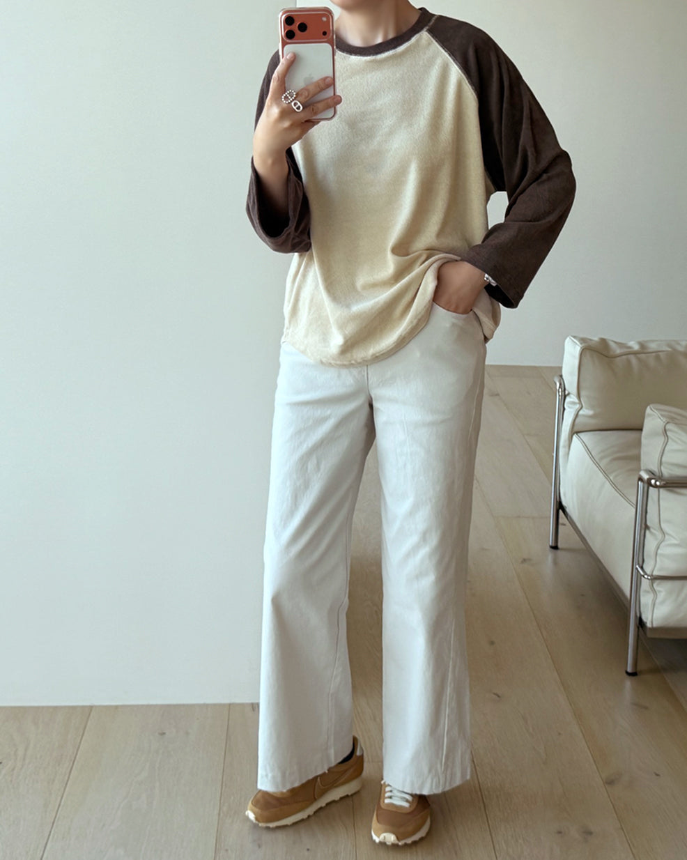 Two-Tone Raglan Sleeve Soft Top