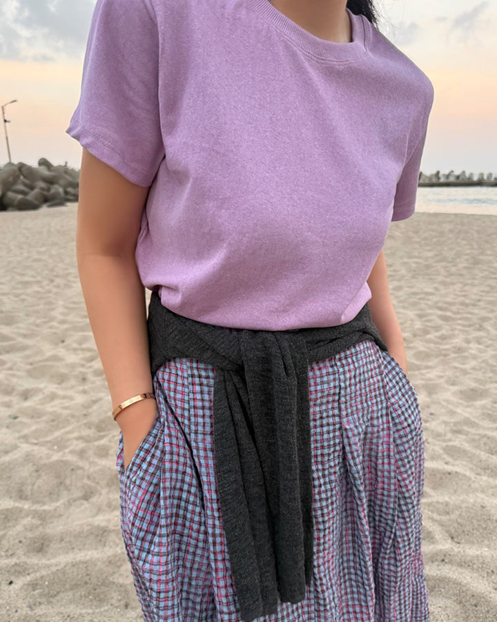 Soft Slub Cotton Crewneck T-Shirt