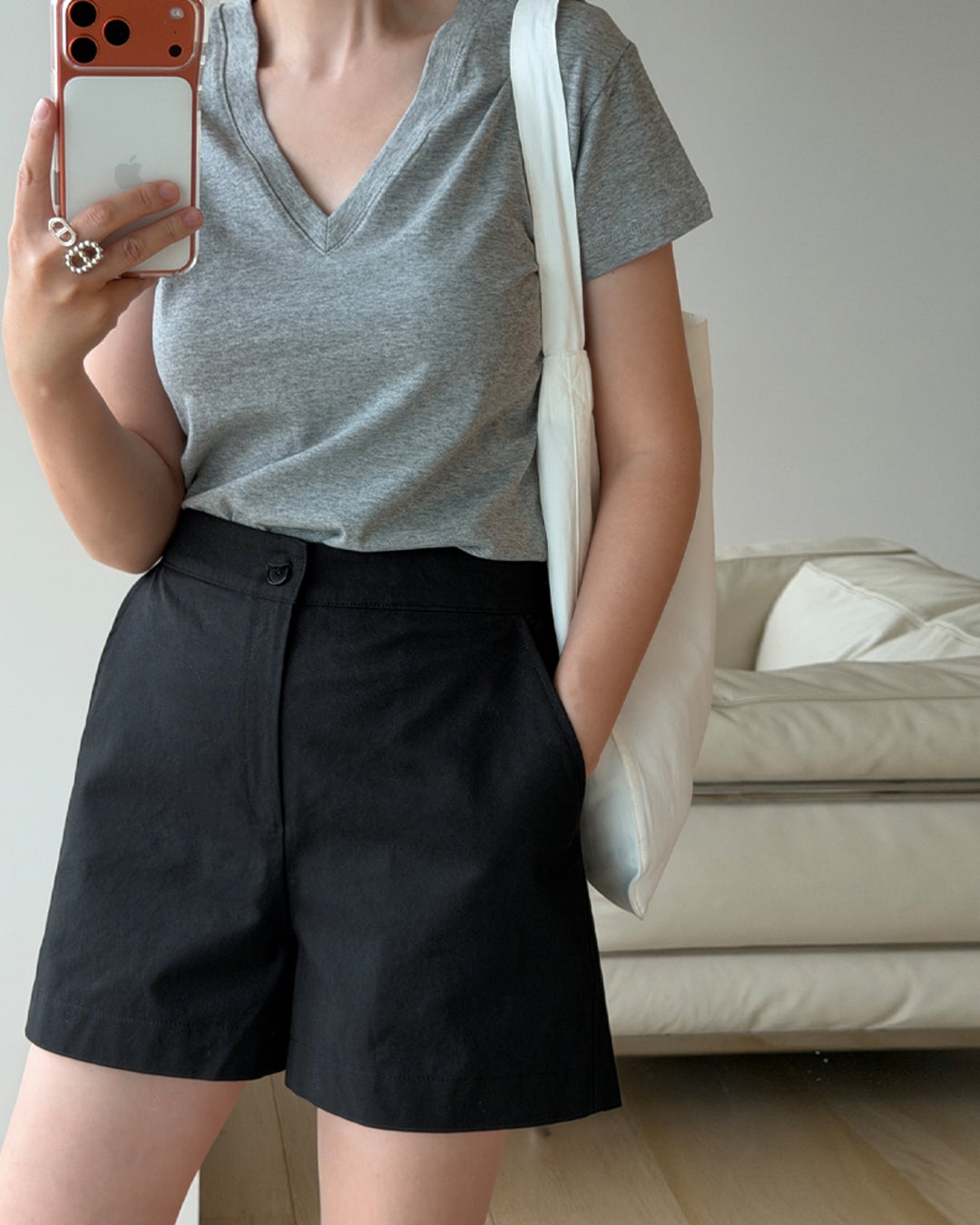Essential V-Neck Short Sleeve Tee