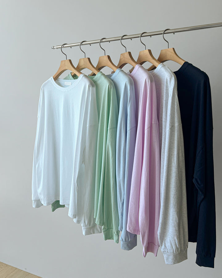 Oversized Drop Shoulder Long Sleeve Tee