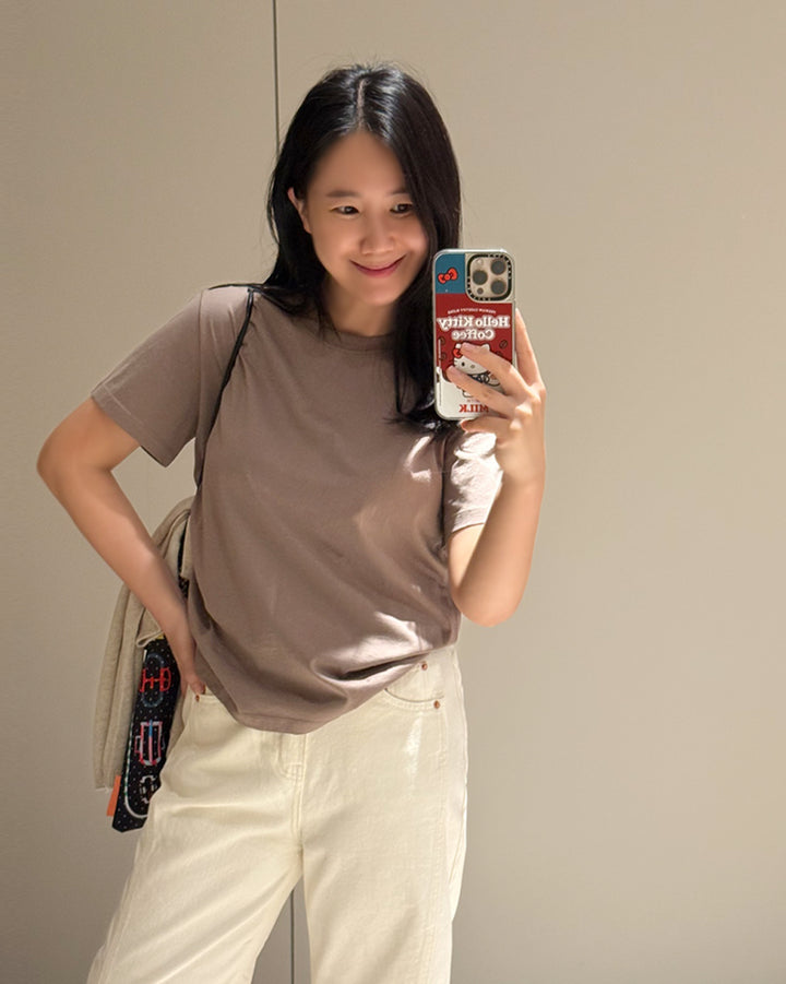 Classic Cotton Crewneck Short Sleeve Tee